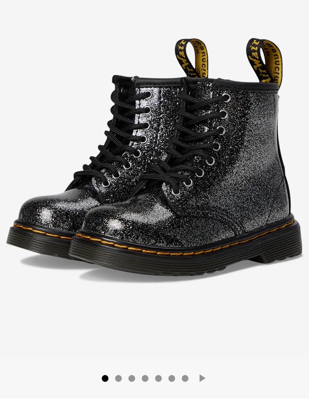 Dr. Martens TODDLER 1460 GLITTER LACE UP BOOTS